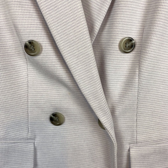 Ann Taylor Lavender Houndstooth Plaid Print Blazer Size 6 NWT! - Picture 8 of 14